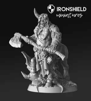 Gorknod- Devil Centaur Ogre Orc Warrior mini for dnd figure print 3d 12k miniature miniatures Gift Idea | Dungeons and Dragons | Tabletop